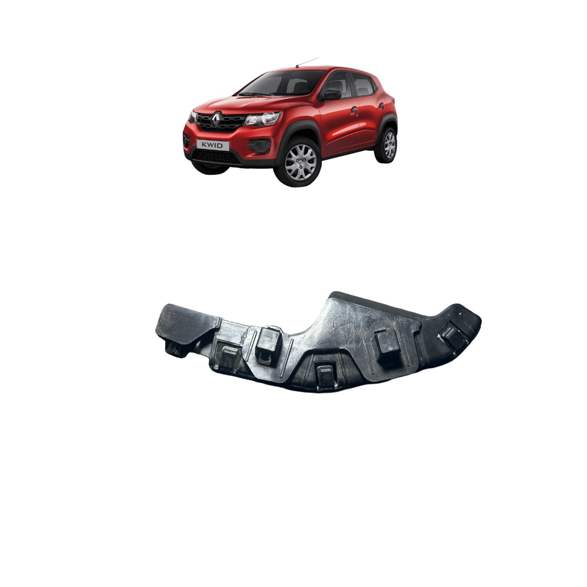 Guia Para-Choque dianteiro esquerdo Renault kwid 2017/2022 - Imagem 1