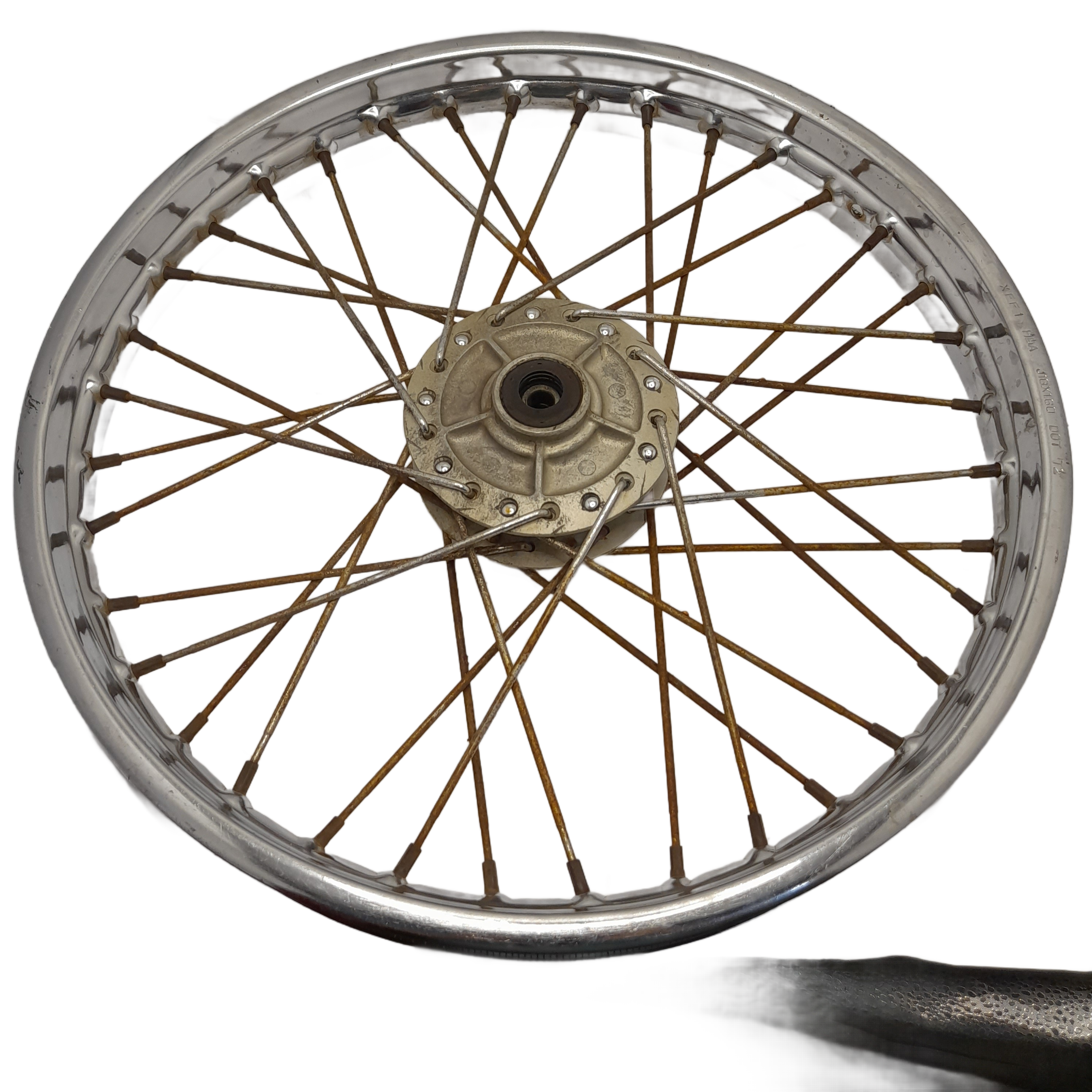 Roda Dianteira Raiada Freio a disco Aro 18 Fan 150 2014