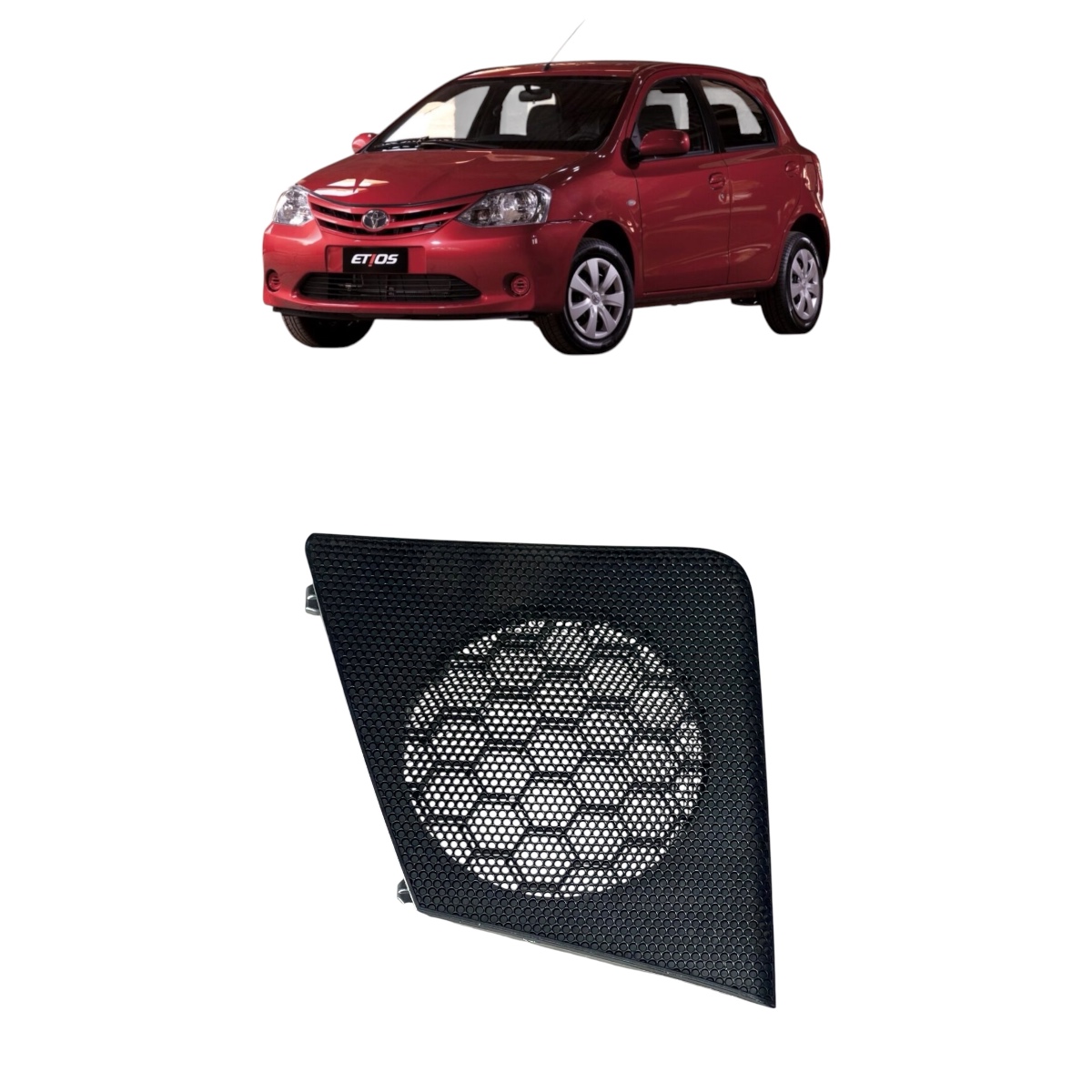 Moldura Tampa Tweeter Painel esquerdo Toyota Etios - Imagem 3