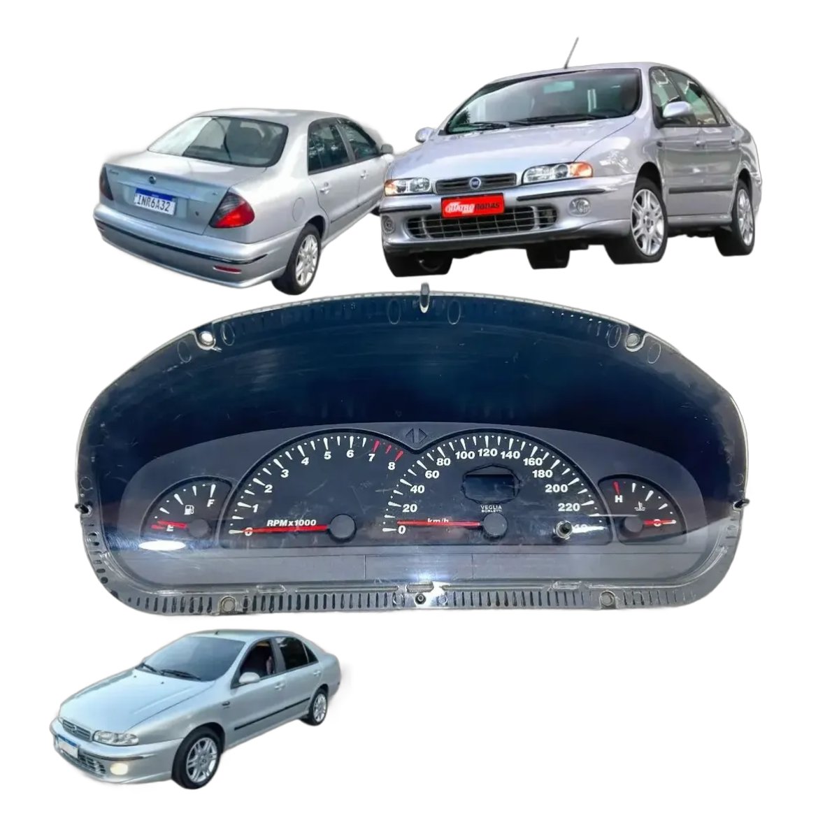 Painel Instrumento Velocimetro Fiat Marea Brava 1999 A 2007