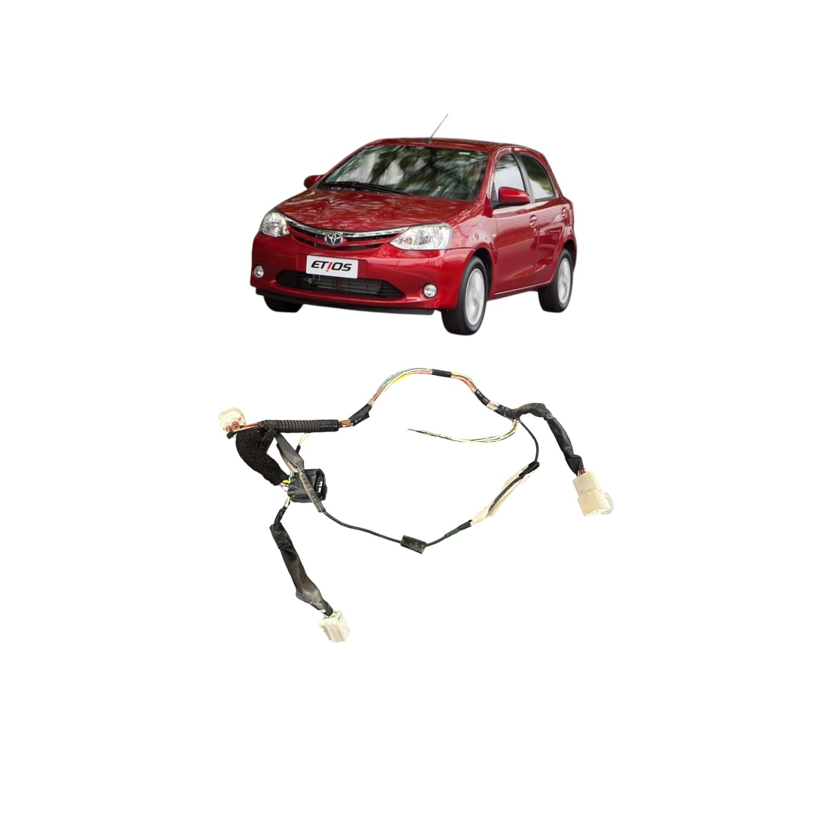 Chicote tampa traseira Toyota Etios 2014 821850D38000 Origin - Imagem 1