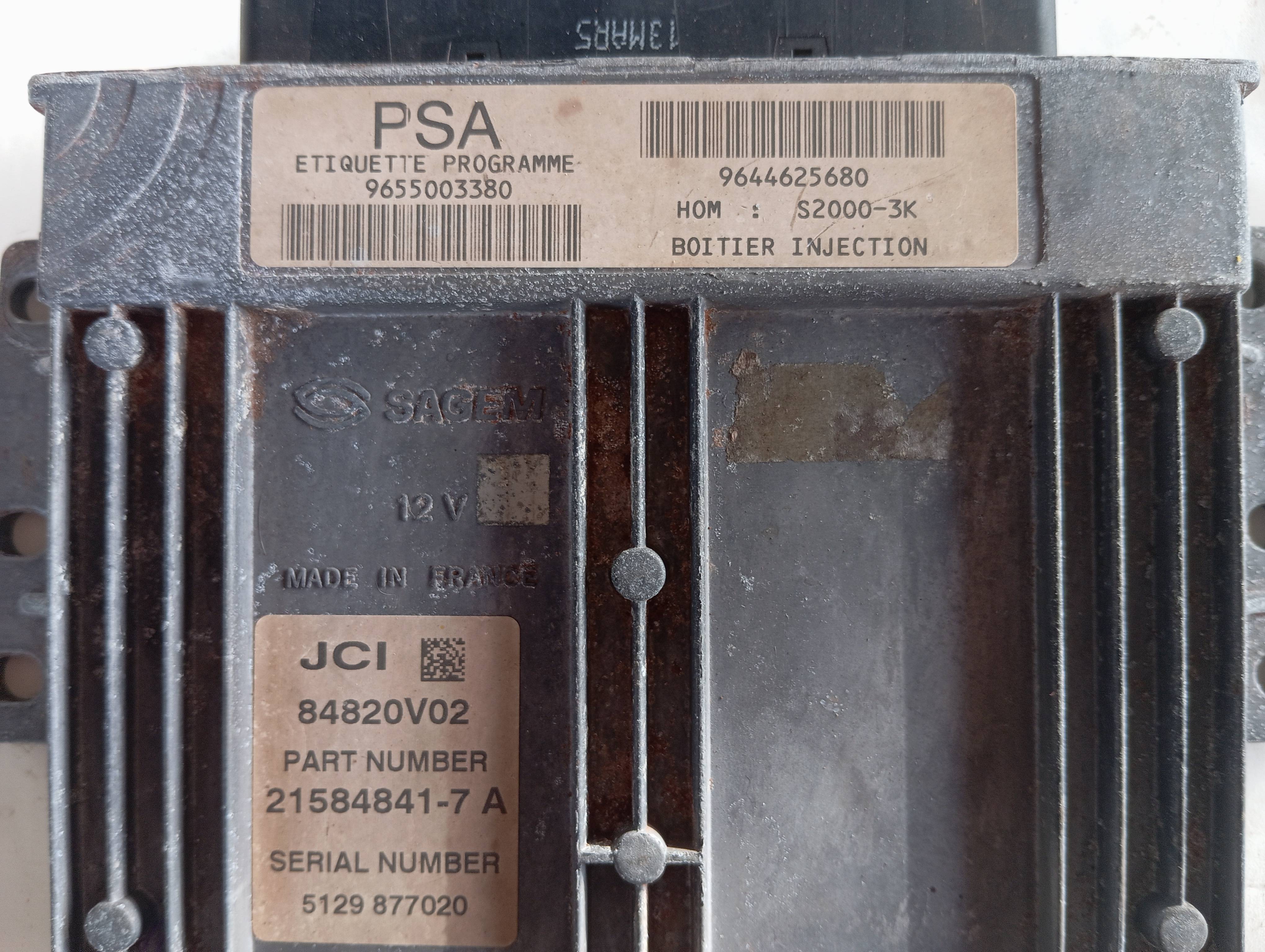 Módulo de Injeção Peugeot 206 1.4 (9z655003380) - Imagem 1