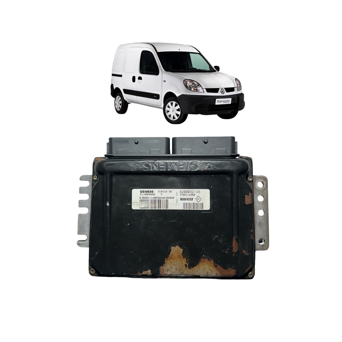 Módulo Injeção Renault Kangoo 1.6 8v 2001/2003 8200032146 - Imagem 1