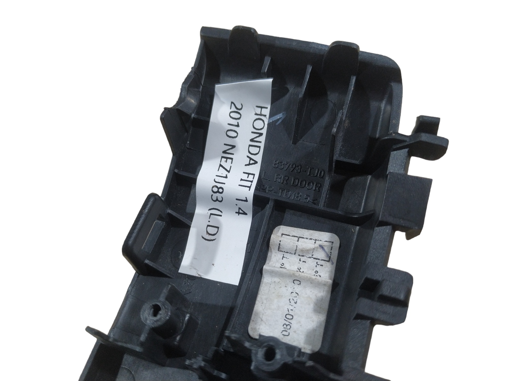 Moldura Botão Vidro Elétrico Tras Direito Honda Fit 2009/13