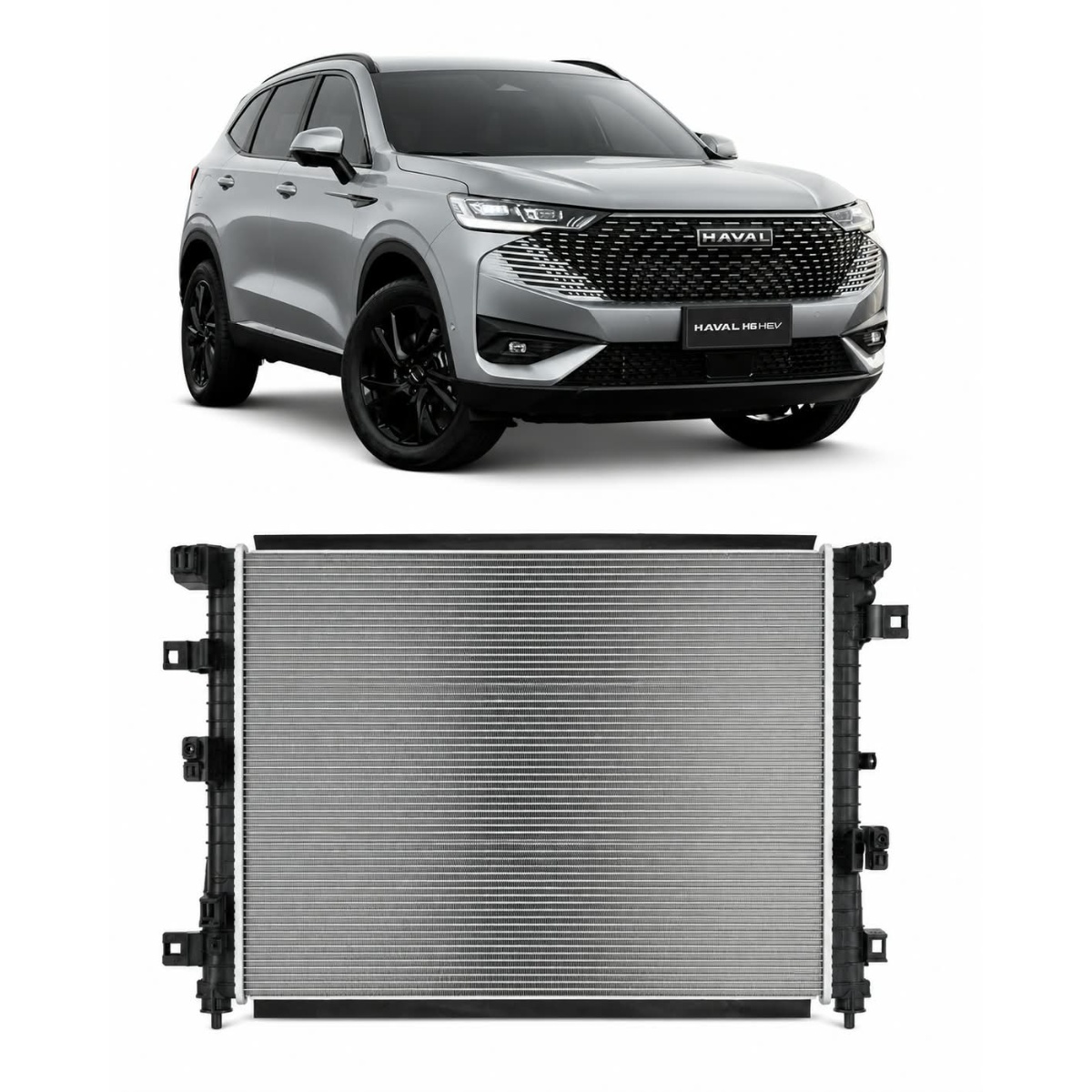 Radiador Agua Gwm Haval H6 2025 1301139Xgw01A Detalhe
