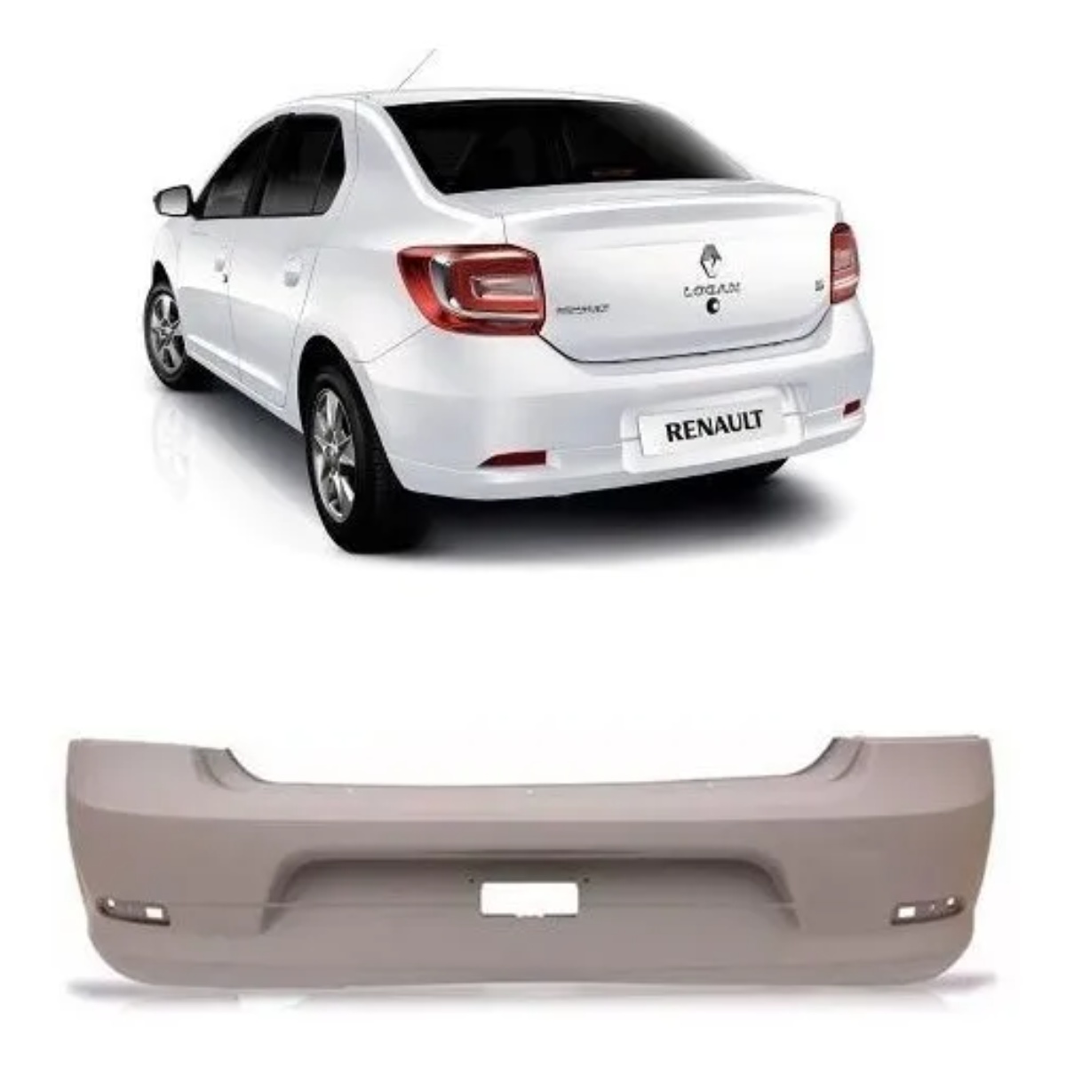 Parachoque Traseiro Renault Logan 2014 2015 2016