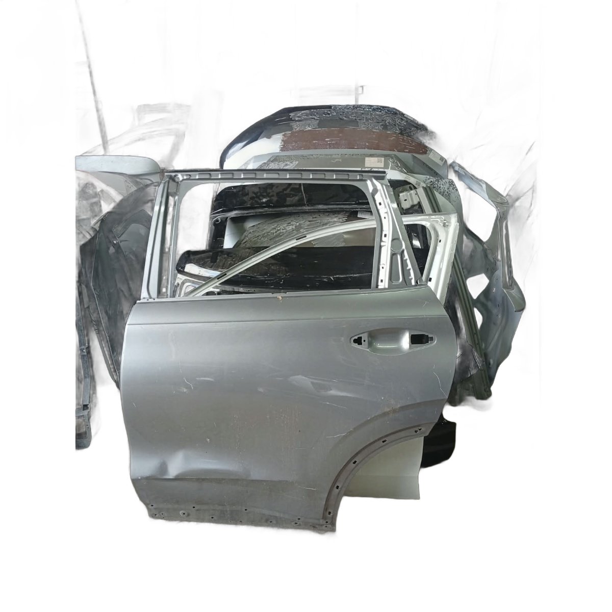Porta Traseira Esquerda Gwm Haval H6 2023 A 2025 Com Detalhe Traseira Esquerda Prata - Imagem 2
