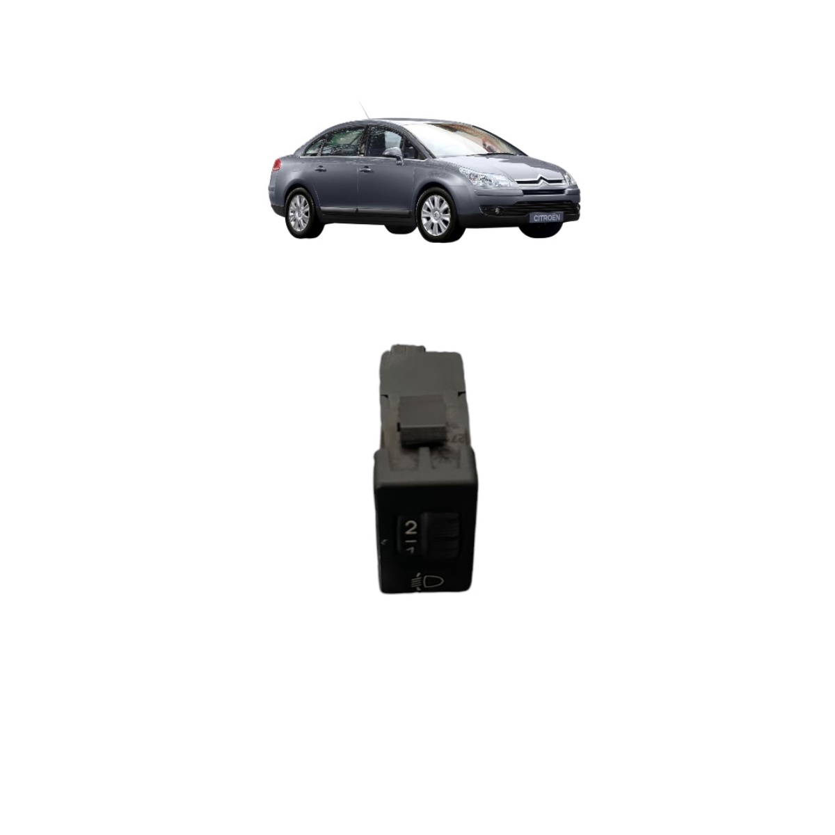Botão Regulagem Farol Citroën C4 Painel Citroen C4 2003/2013 - Imagem 2