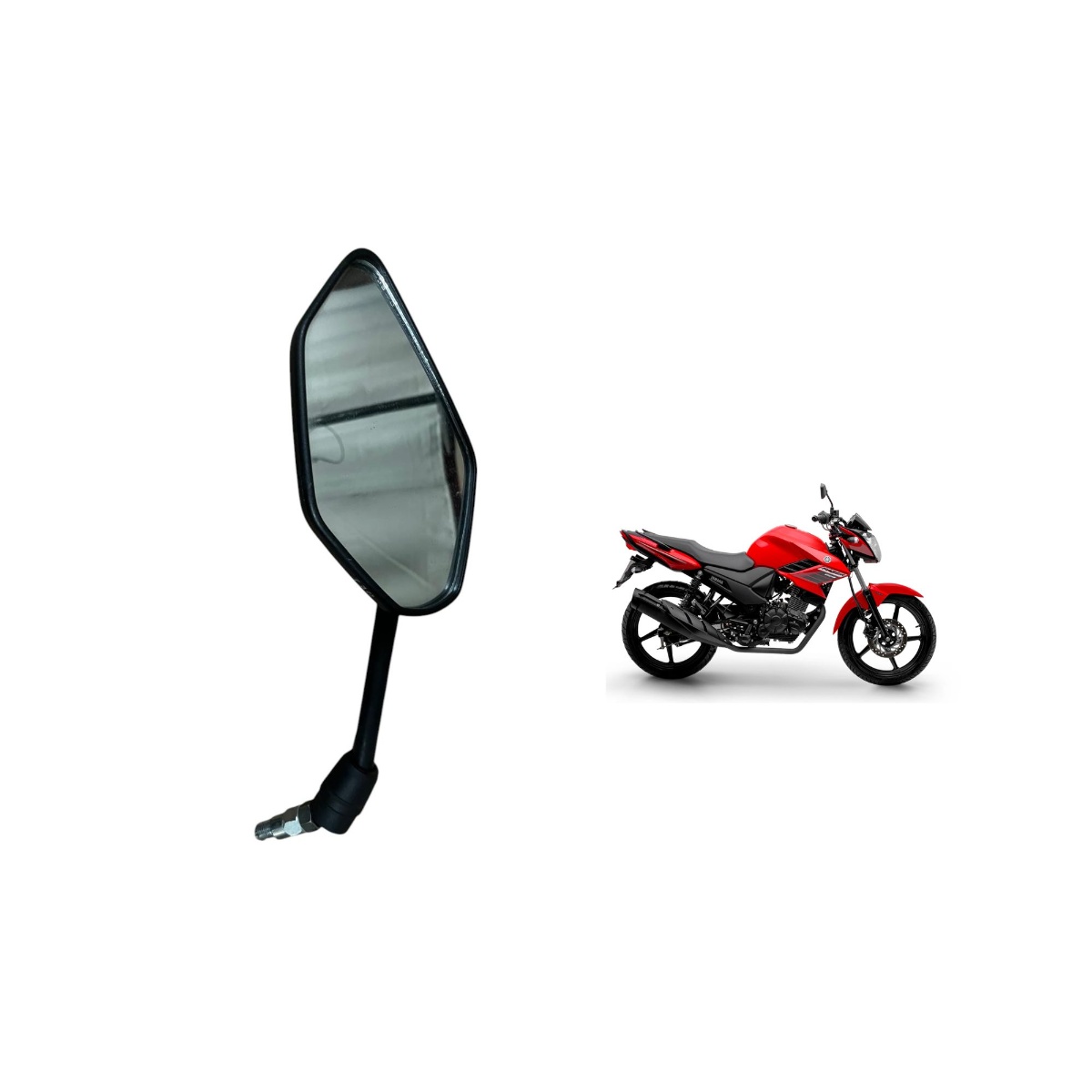 Retrovisor Lado Esquerdo Fazer 150 2025 Original Usado