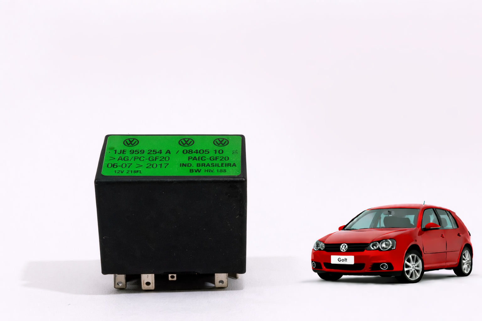 Rele Acionamento Retrovisor Elétr. VW Golf 1JE959254A - Imagem 1