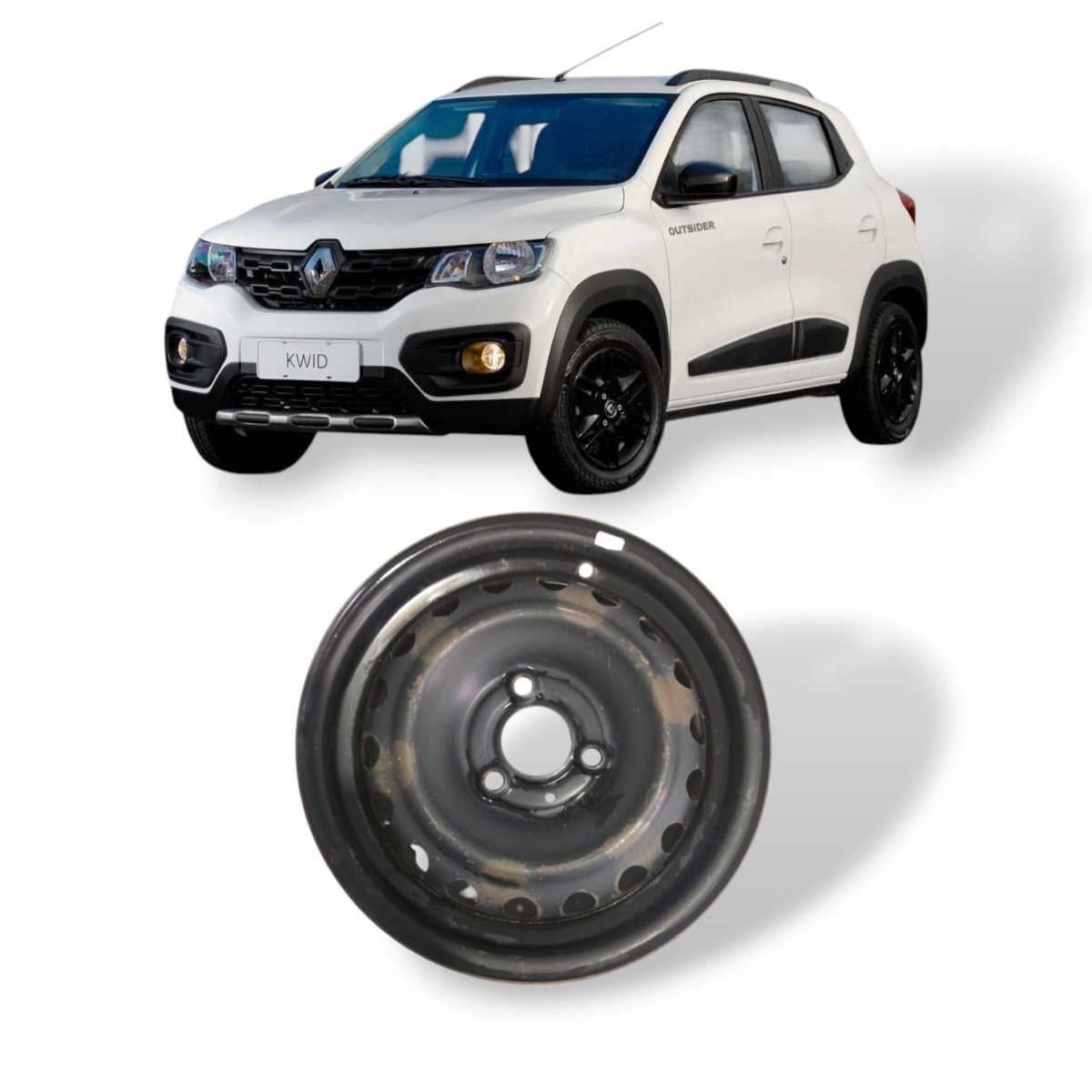 Roda De Ferro Aro 14 Renault Kwid - Imagem 1