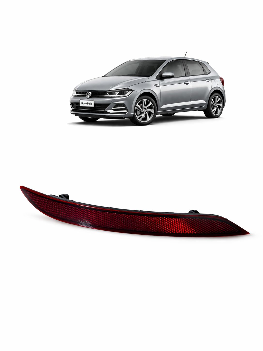 Refletor Parachoque Traseiro Direito Vw Polo 6EA945106 - Imagem 1