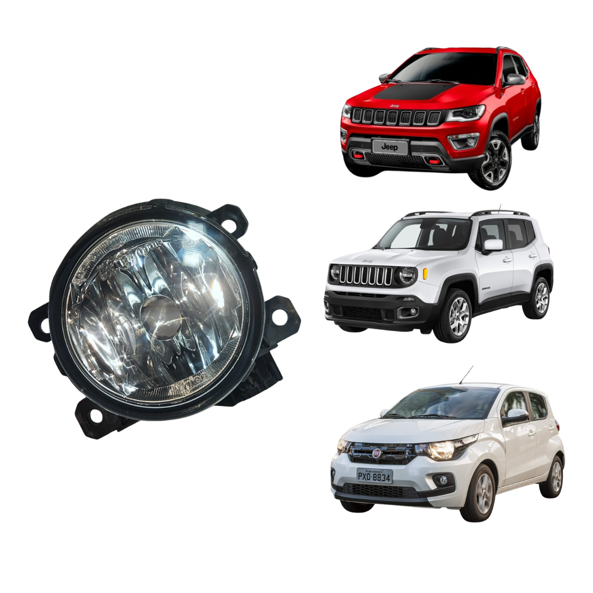 FAROL MILHA FIAT/JEEP 89211690 BA. VX.