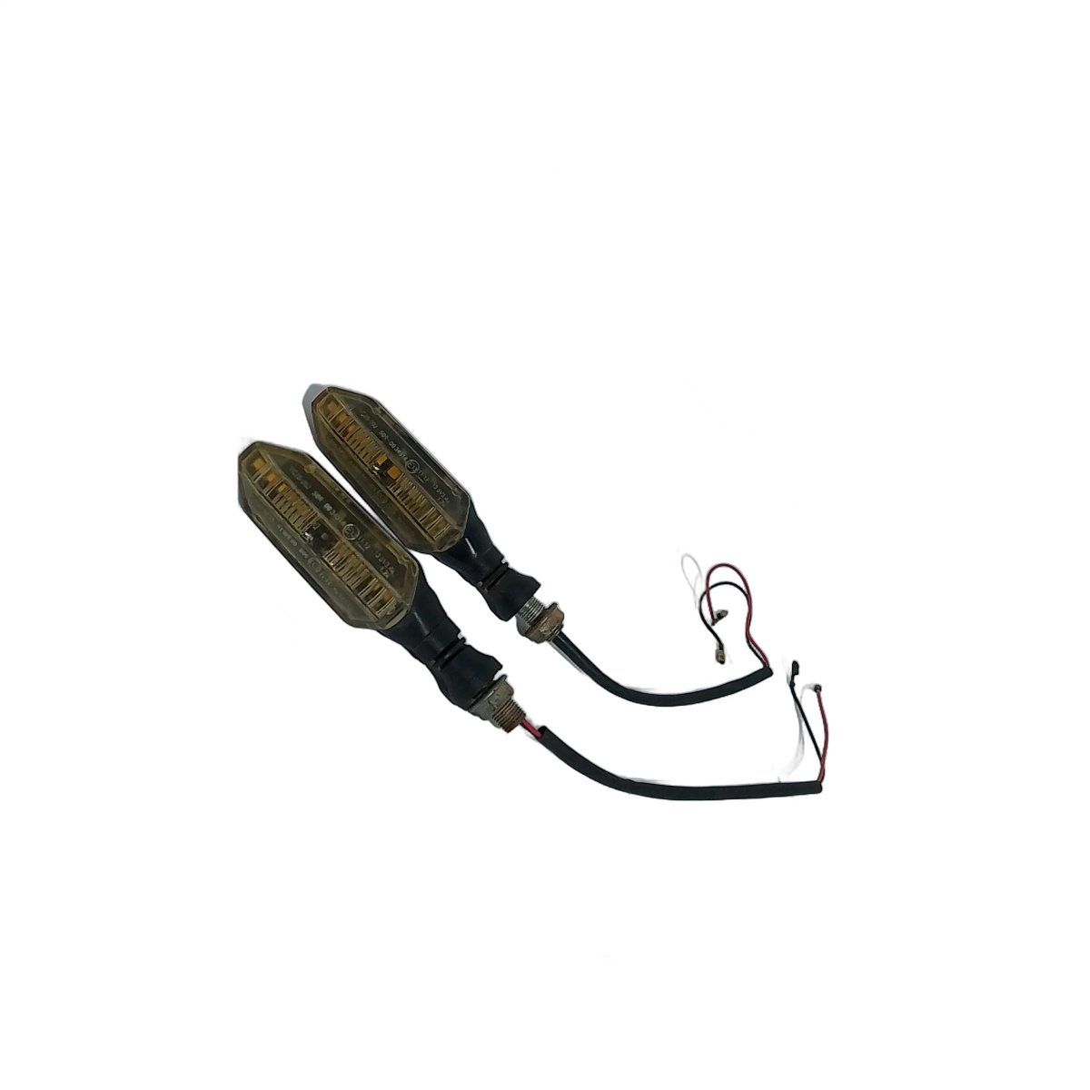 Piscas De Led Motos Universal Titan / Fan / Cb 300 / Xre 300 Âmbar - Imagem 4