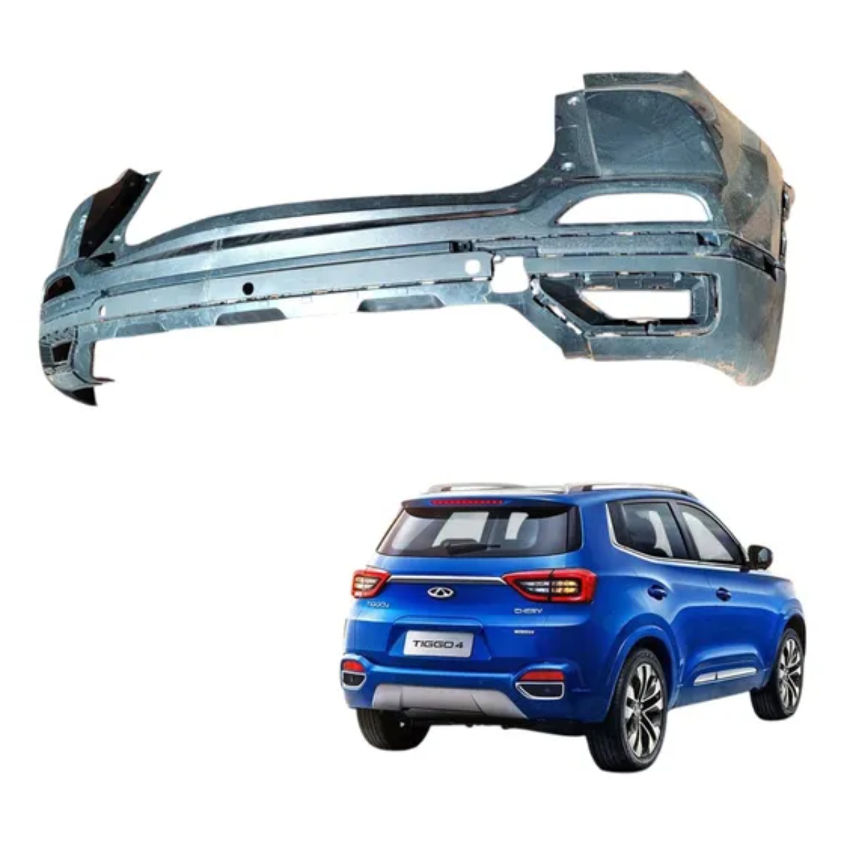 Spoiler Parachoque Traseiro Chery Tiggo 5x Pro 2023 24 25