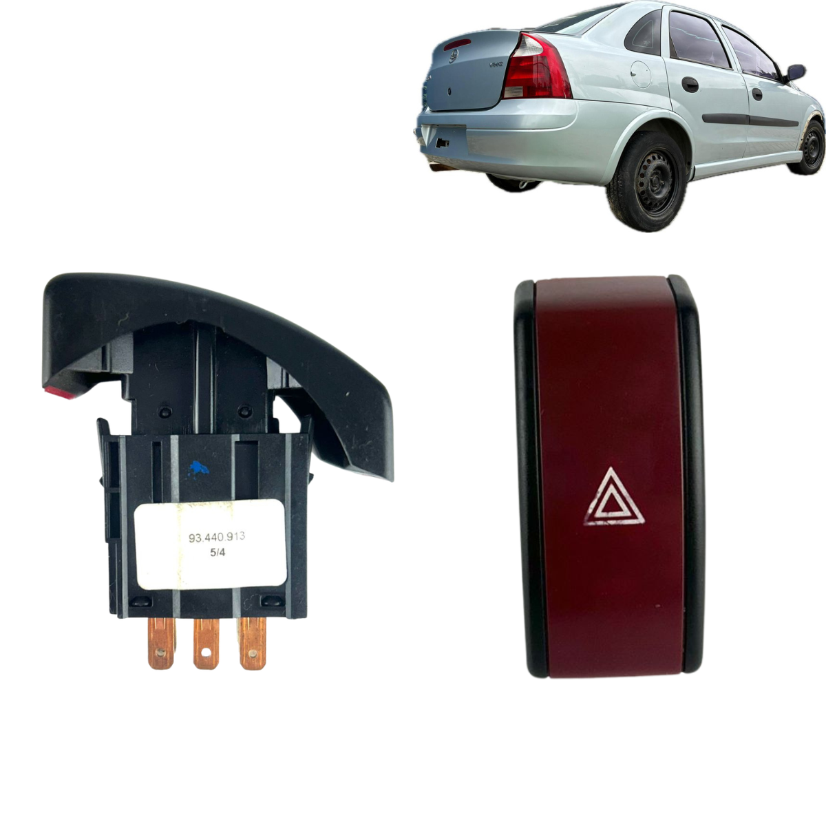 Botão Pisca Alerta Chevrolet Corsa Sedan Premium 2004