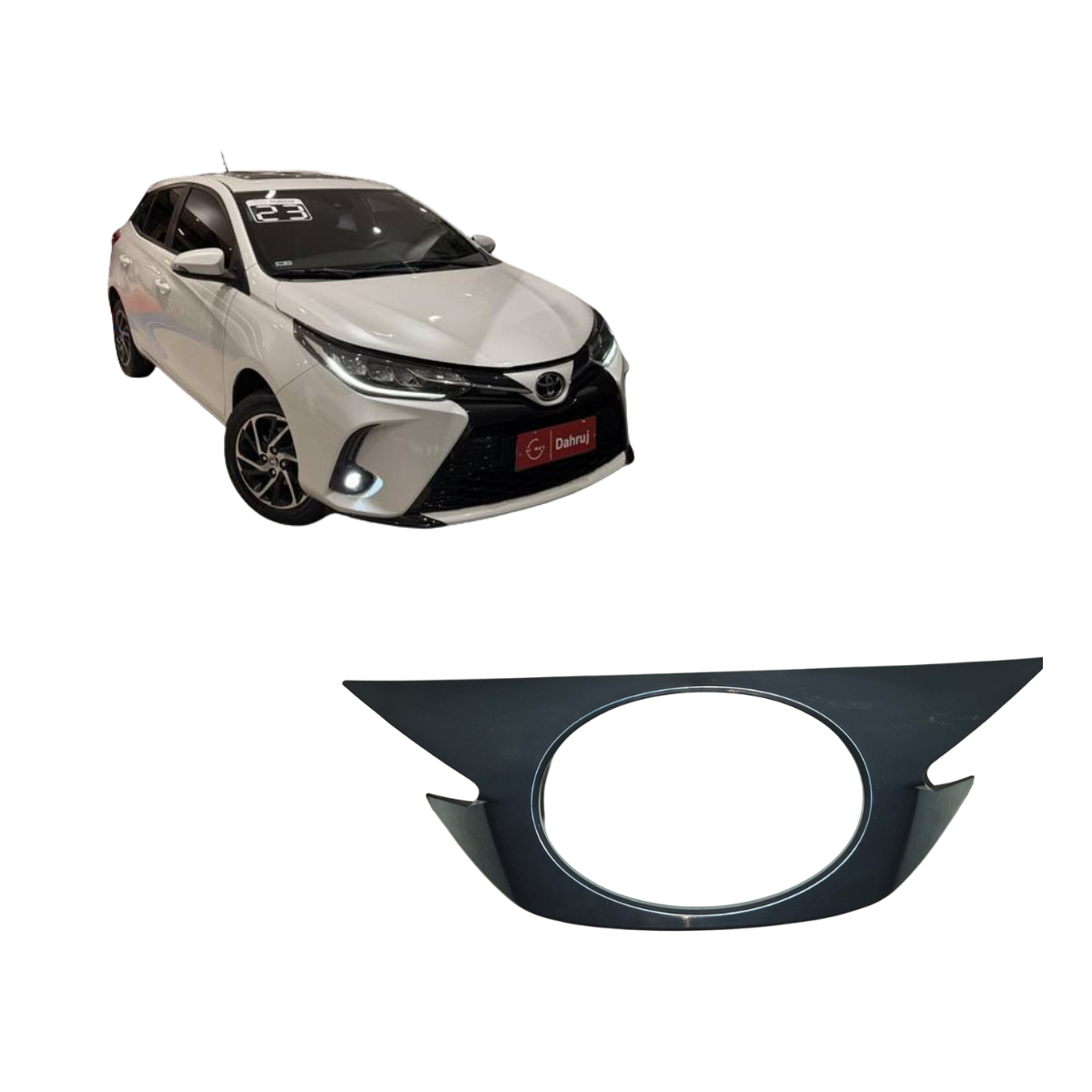 MOLDURA EMBLEMA YARIS 2018/2022 531110D870 IN.