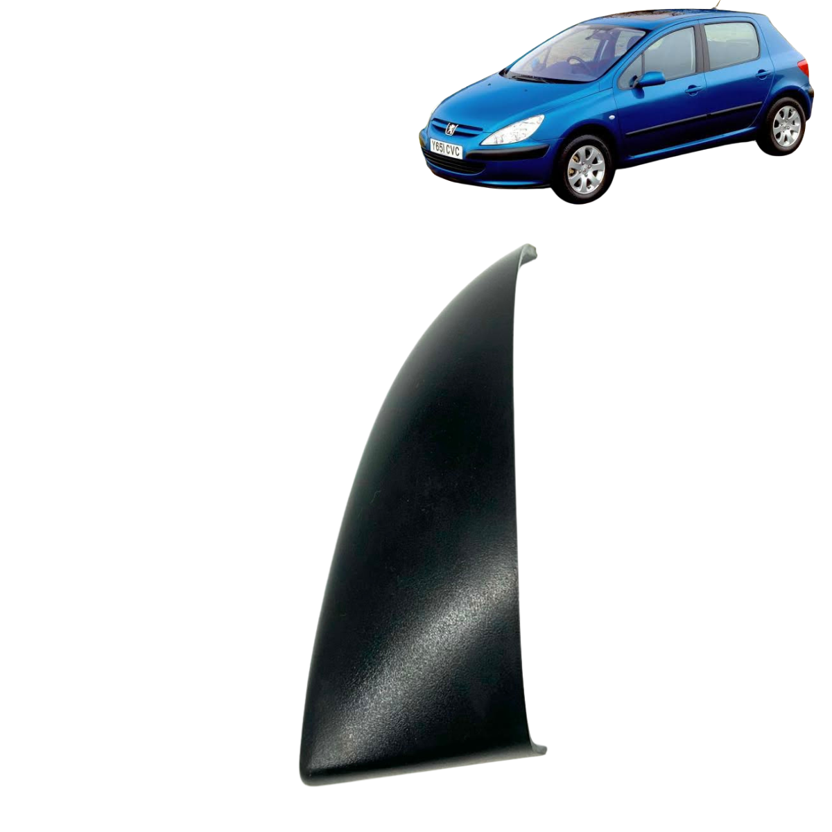 Moldura Interna Retrovisor Esquerdo Peugeot 307 2002 A 2012