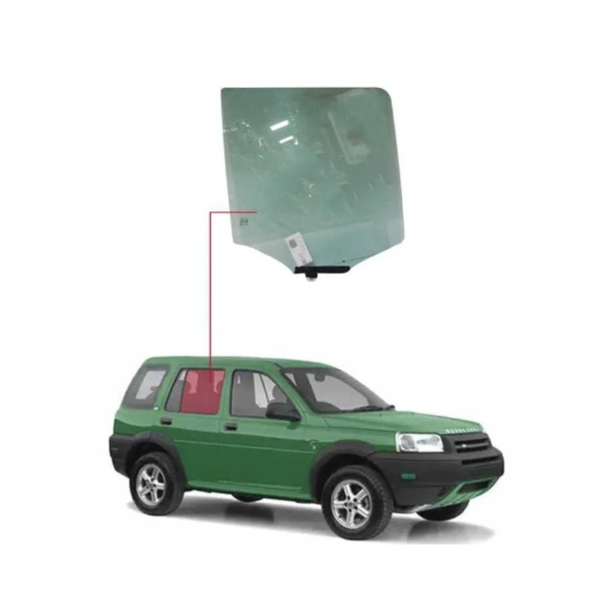 Vidro Porta Traseira Direita Land Rover Freelander 2002/06