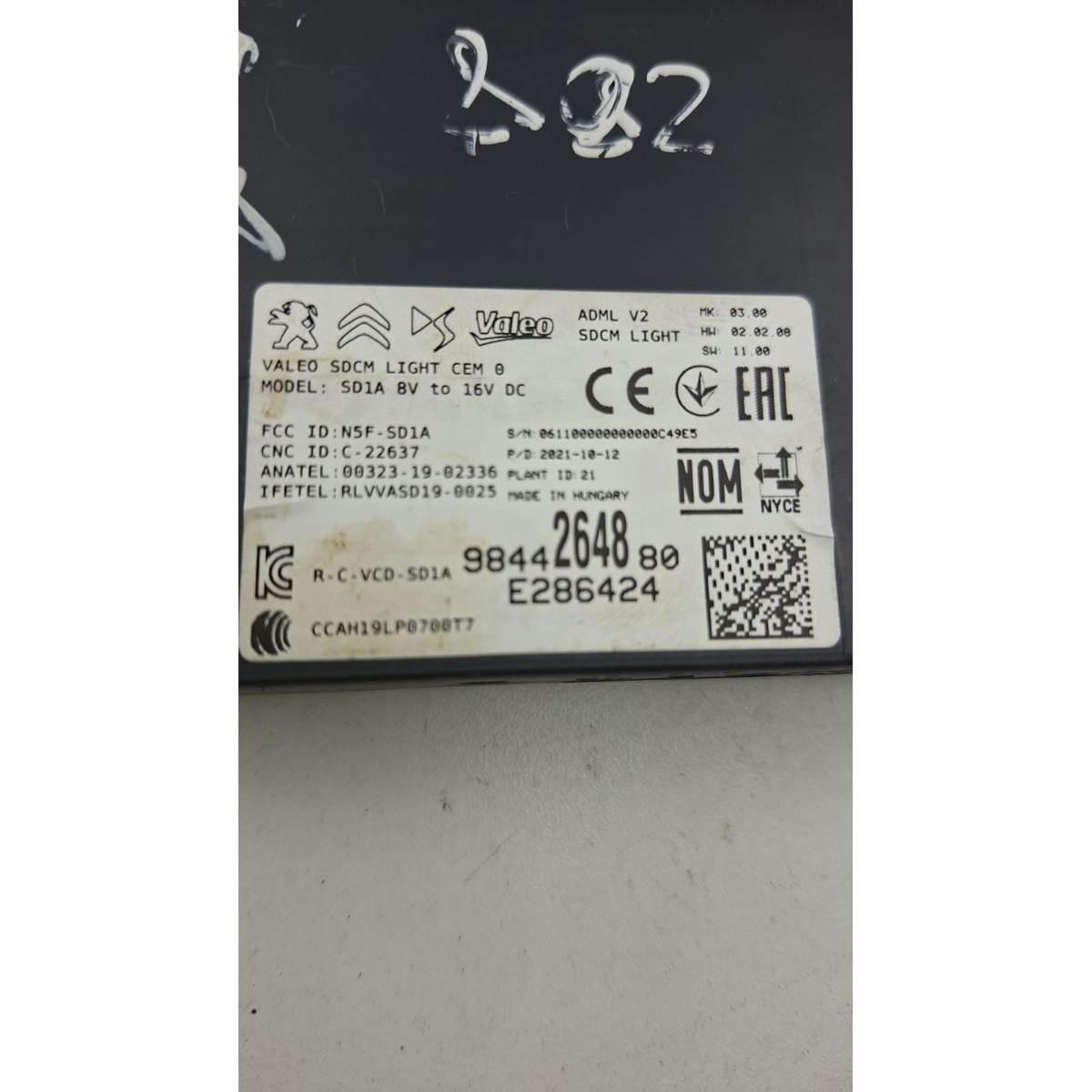Módulo Central Iluminação Peugeot 208 2022 9844264880 - Imagem 2