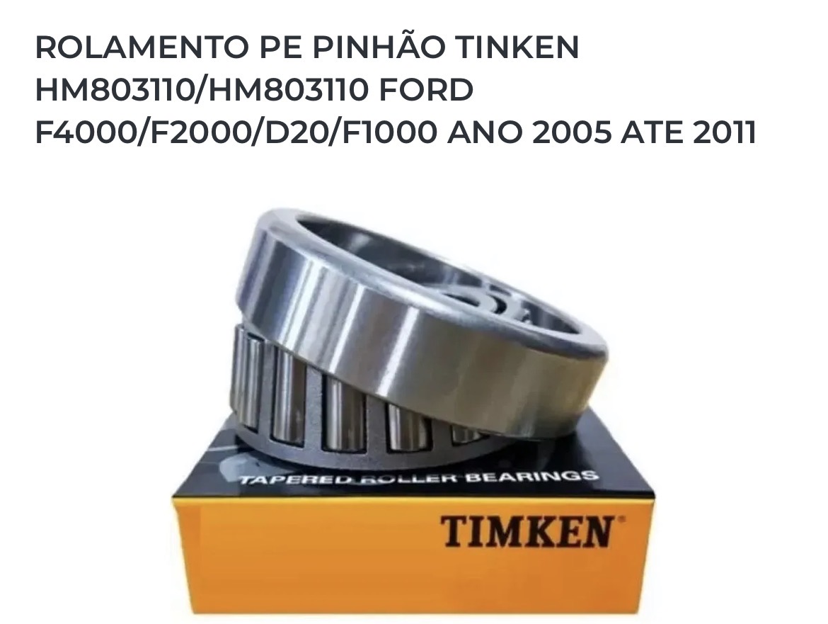 Rolamento de pinhão - Imagem 3