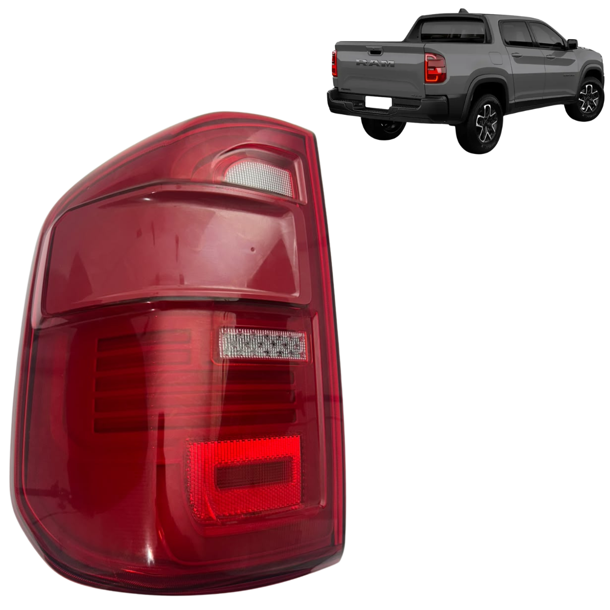 Lanterna Traseira Esquerda RAM Rampage Rebel 2023 e 2024