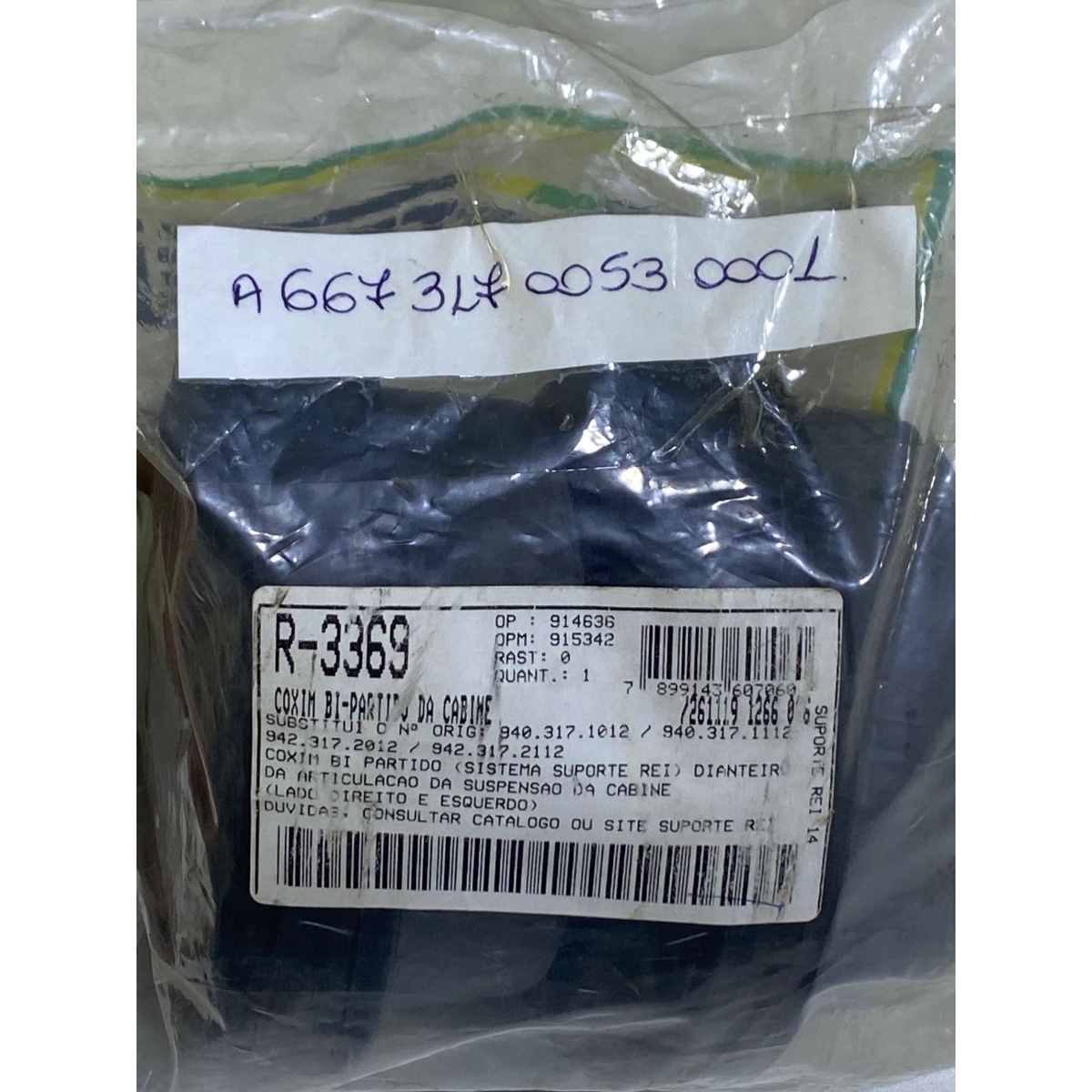 Par Coxim Bipartido Dianteiro Da Cabine R-3369 Novo - Imagem 3