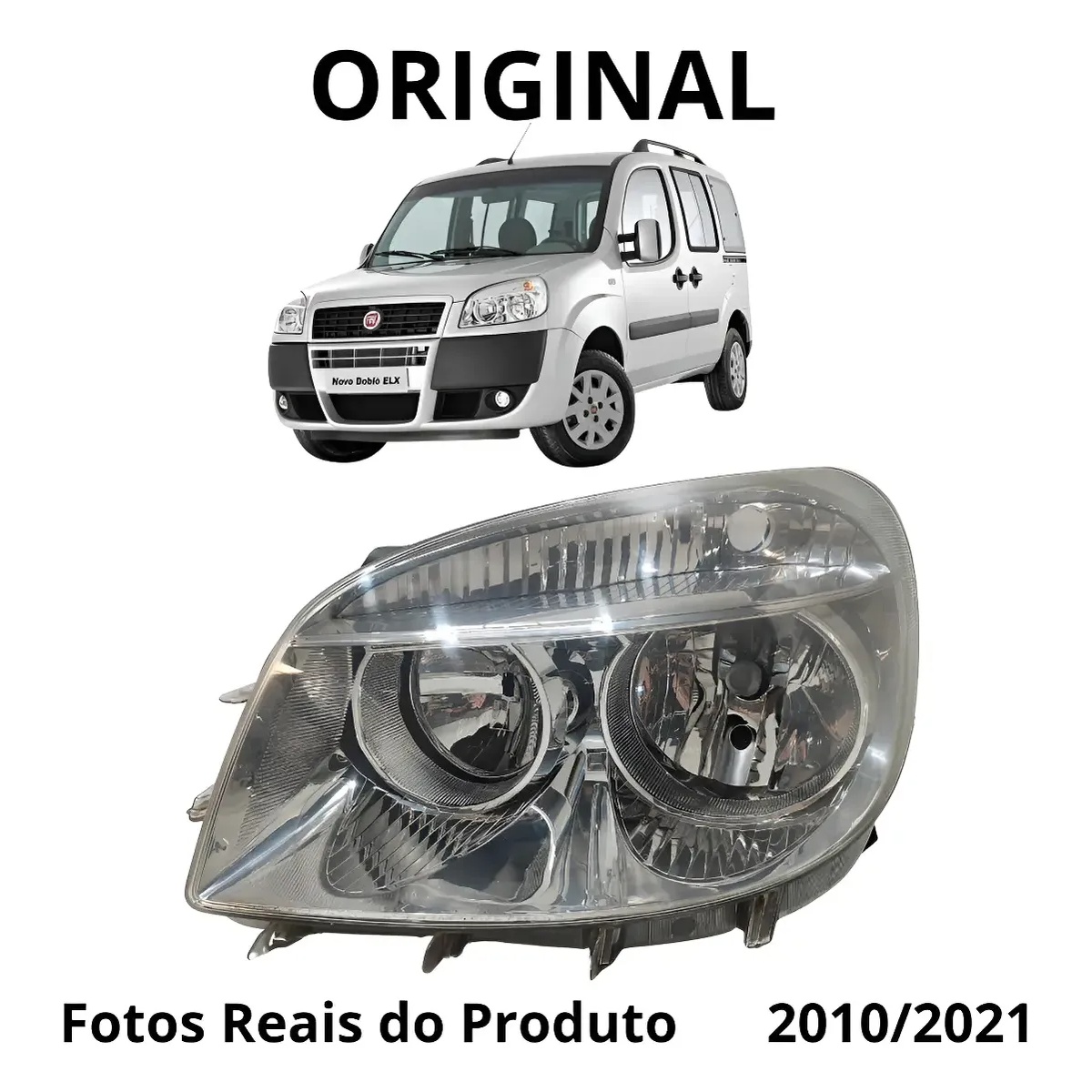 Farol Esquerdo Fiat Doblo Original Usado