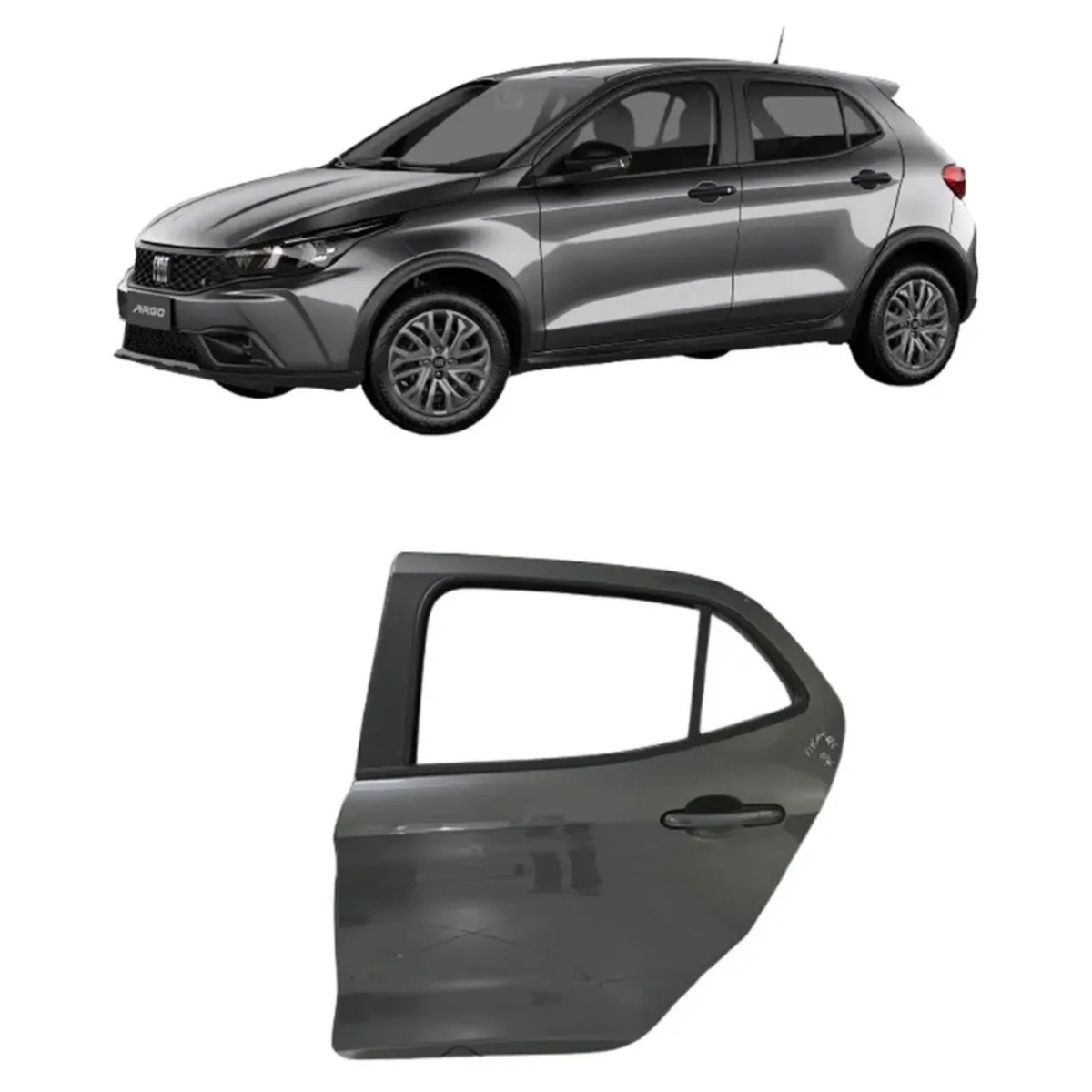 Porta Traseira Esquerda Fiat Argo - Imagem 1