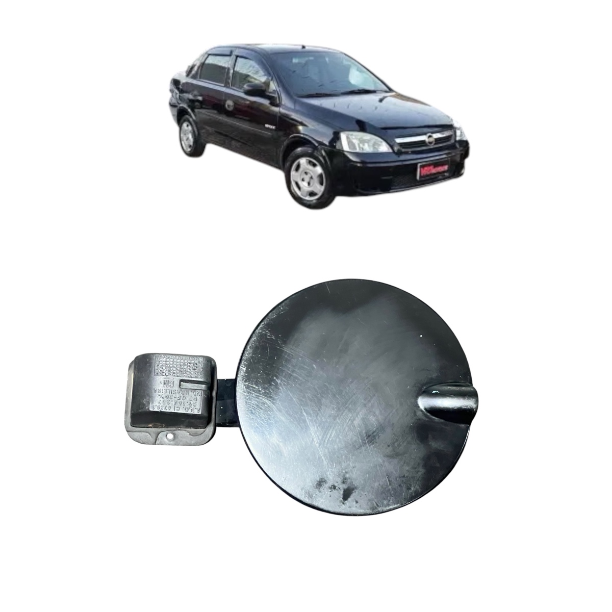 Portinhola Tanque Chevrolet Corsa Montana 2006 Até 2012