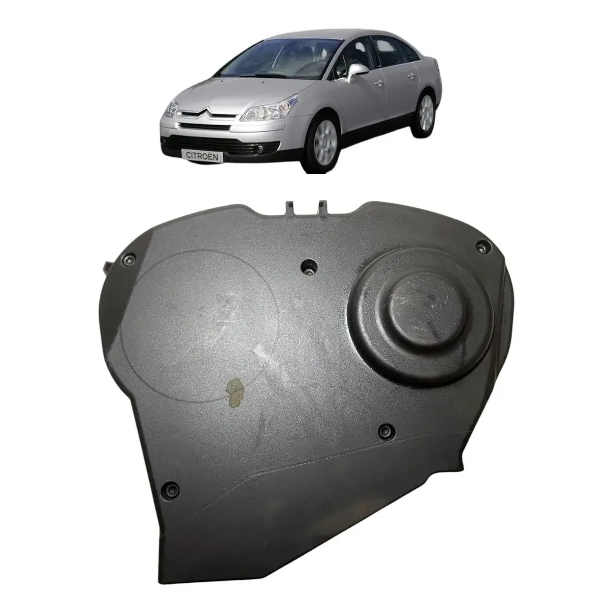 Capa Correia Dentada Proteção Citroën C4 Pallas Original Preto