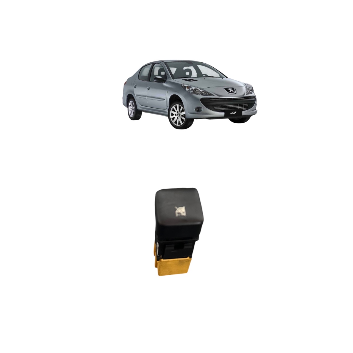 Botão interruptor trava vidro elétrico Peugeot 207 original
