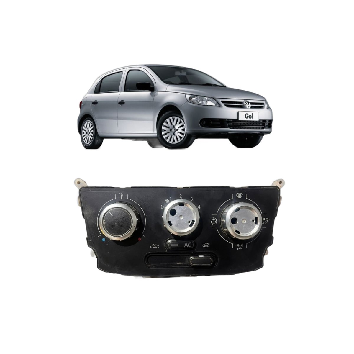 Comando Ar Condicioando Gol G5 Volkswagen Original Usado - Imagem 1
