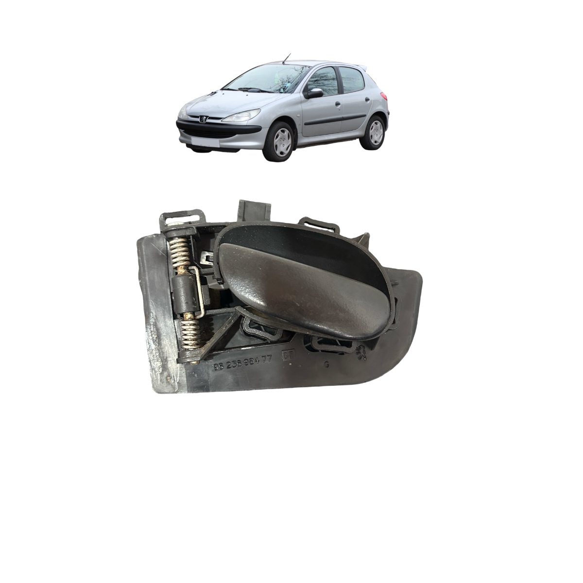 Maçaneta Interna Dianteira Esq Peugeot 206 07/11 9623698477 - Imagem 1
