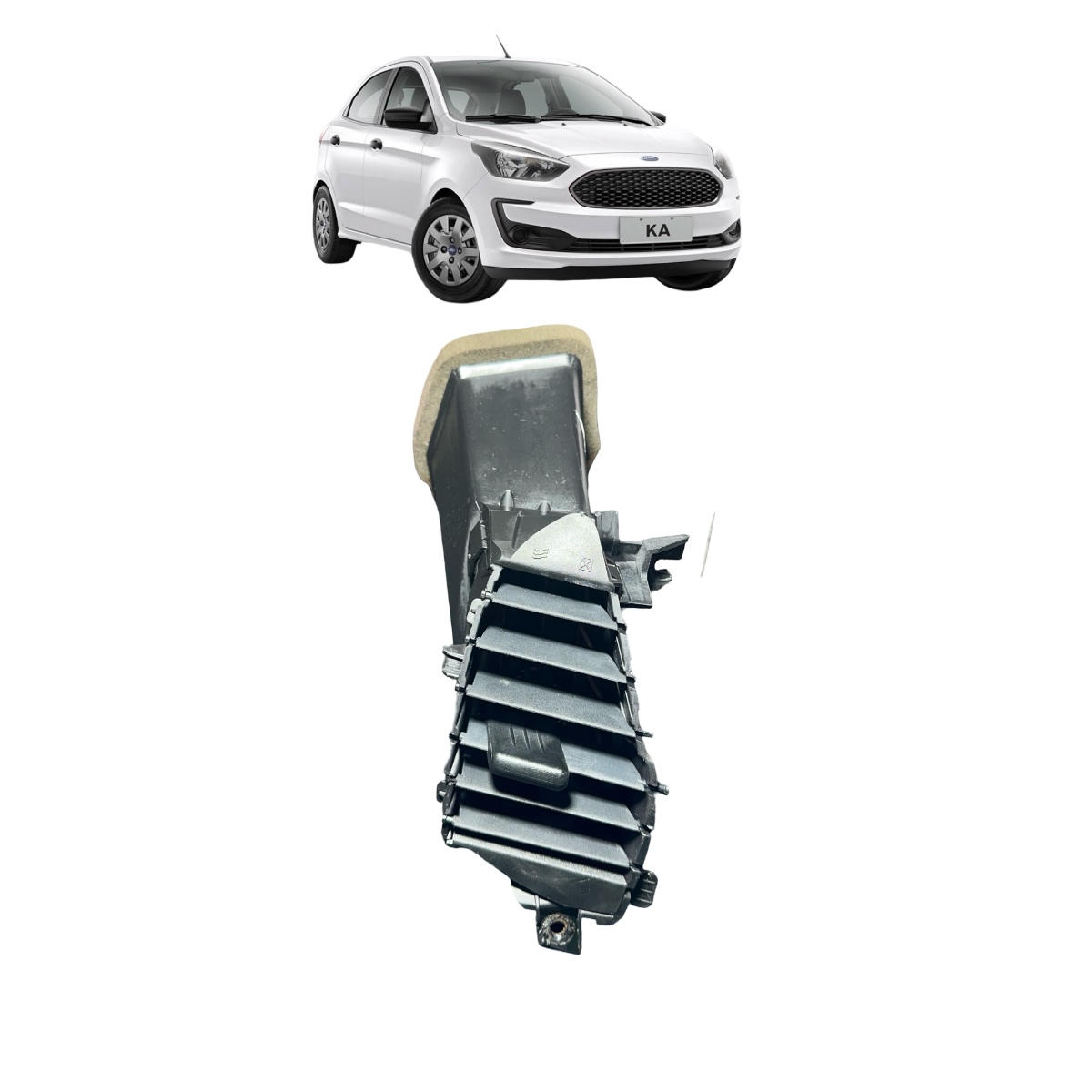 Difusor Ar Central Ford Ka Lado Direito 1.0 2017 E3B5A01820A - Imagem 4