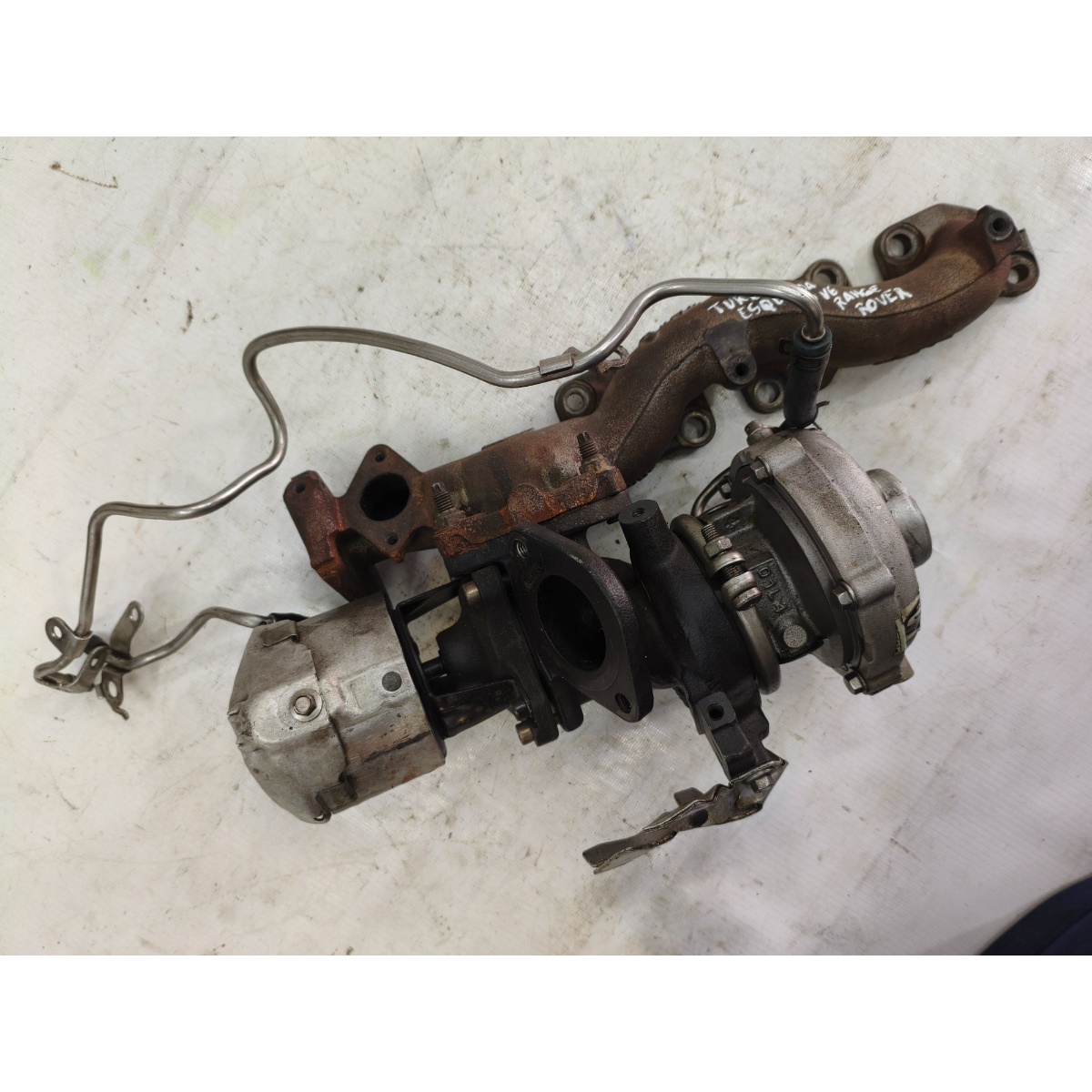 Turbina Esquerda Motor Range Rover 3.0 V6 2010 Fpla6K682Bc - Imagem 4