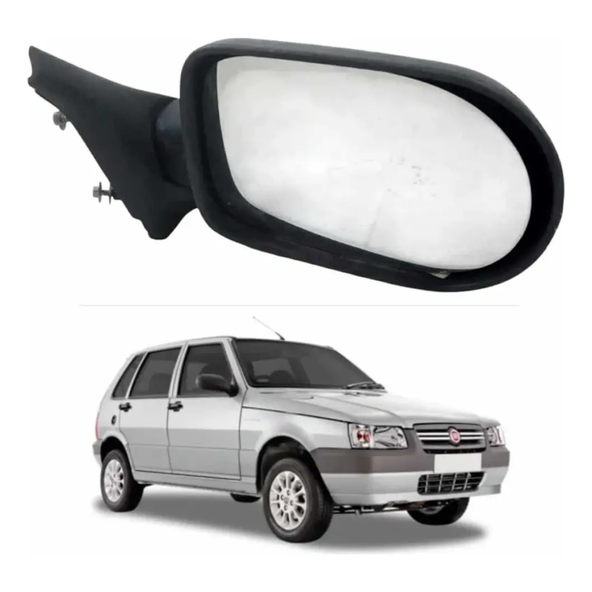 Retrovisor Fixo Fiat Uno Mille Fire 2005 A 2010 Direito