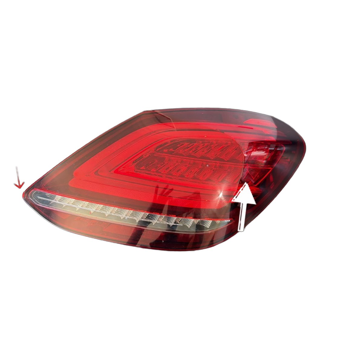 Lanterna Da Mercedes C180 C200 2015 2016 2017 2018 Direita Direito/passageiro Vermelho - Imagem 5
