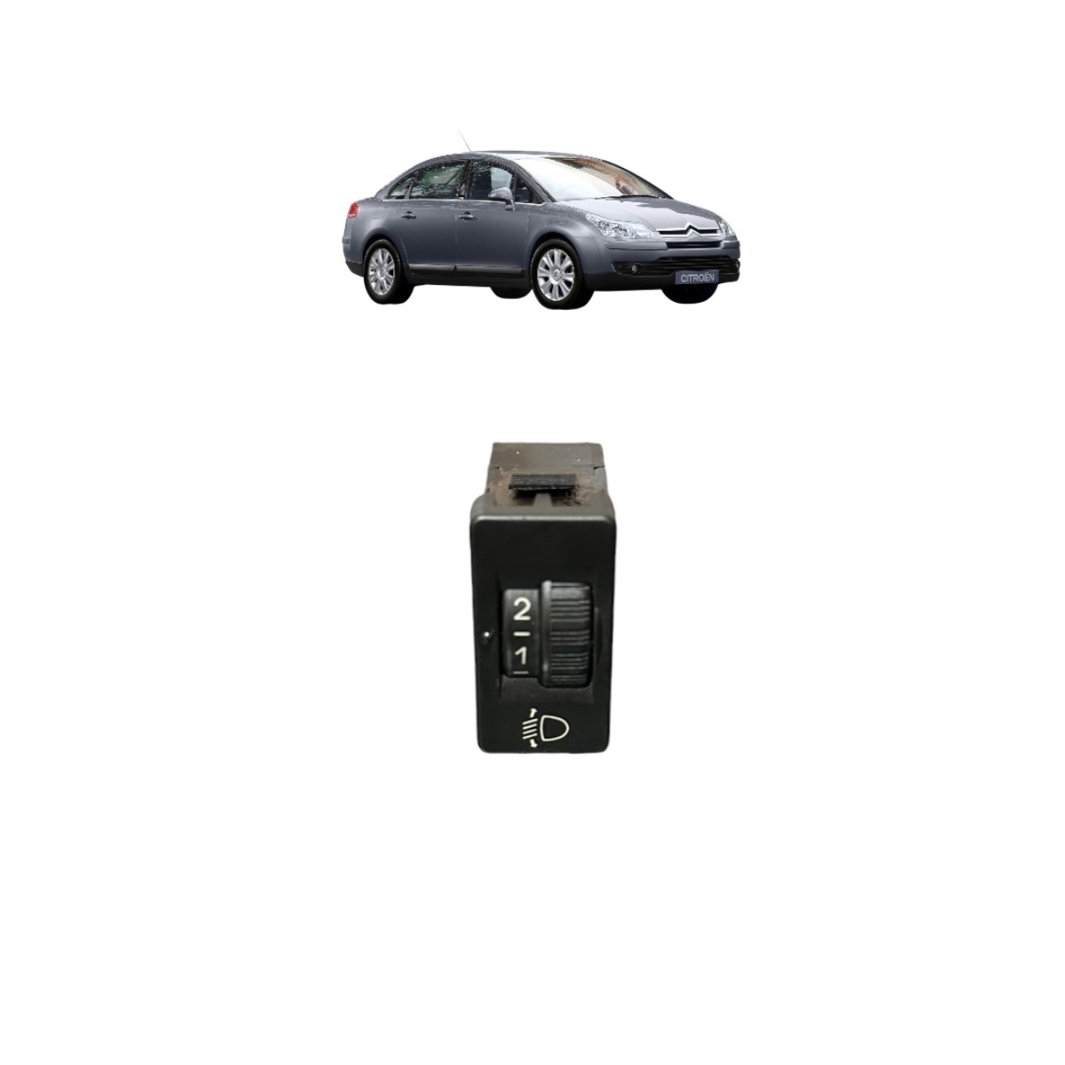 Botão Regulagem Farol Citroën C4 Painel Citroen C4 2003/2013 - Imagem 6
