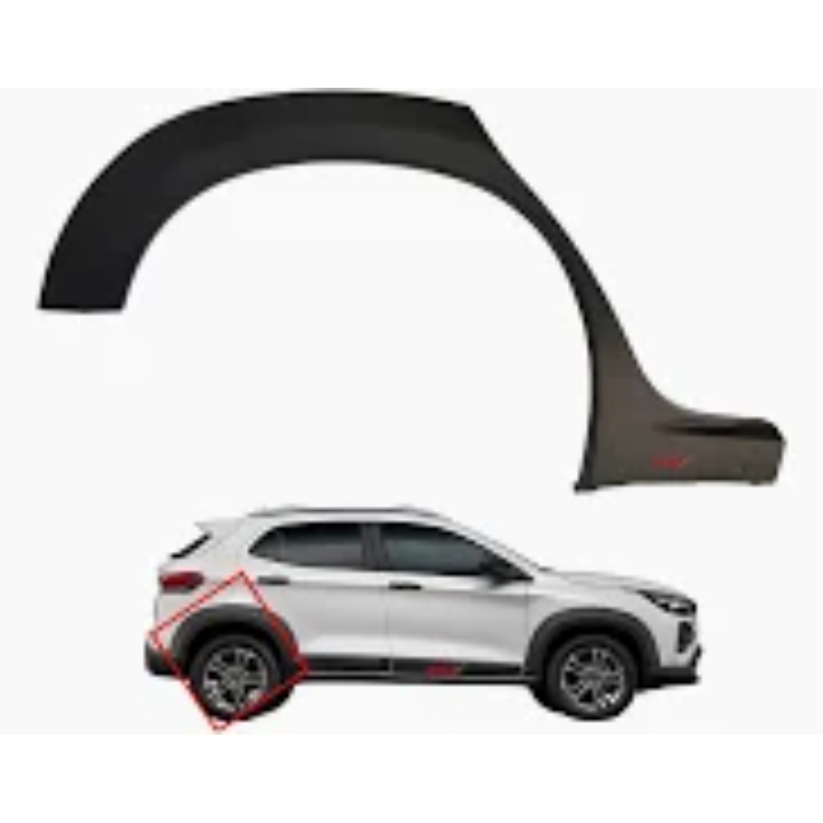 Moldura Paralama Traseiro Direito Fiat Pulse