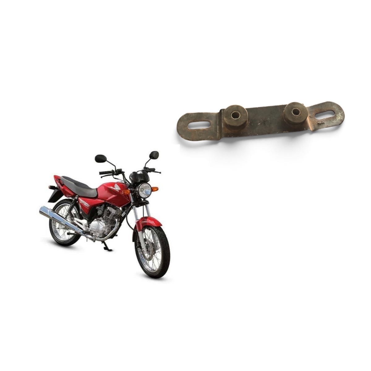 Chapa De Fixação De Placa Honda Cg 125 Usado