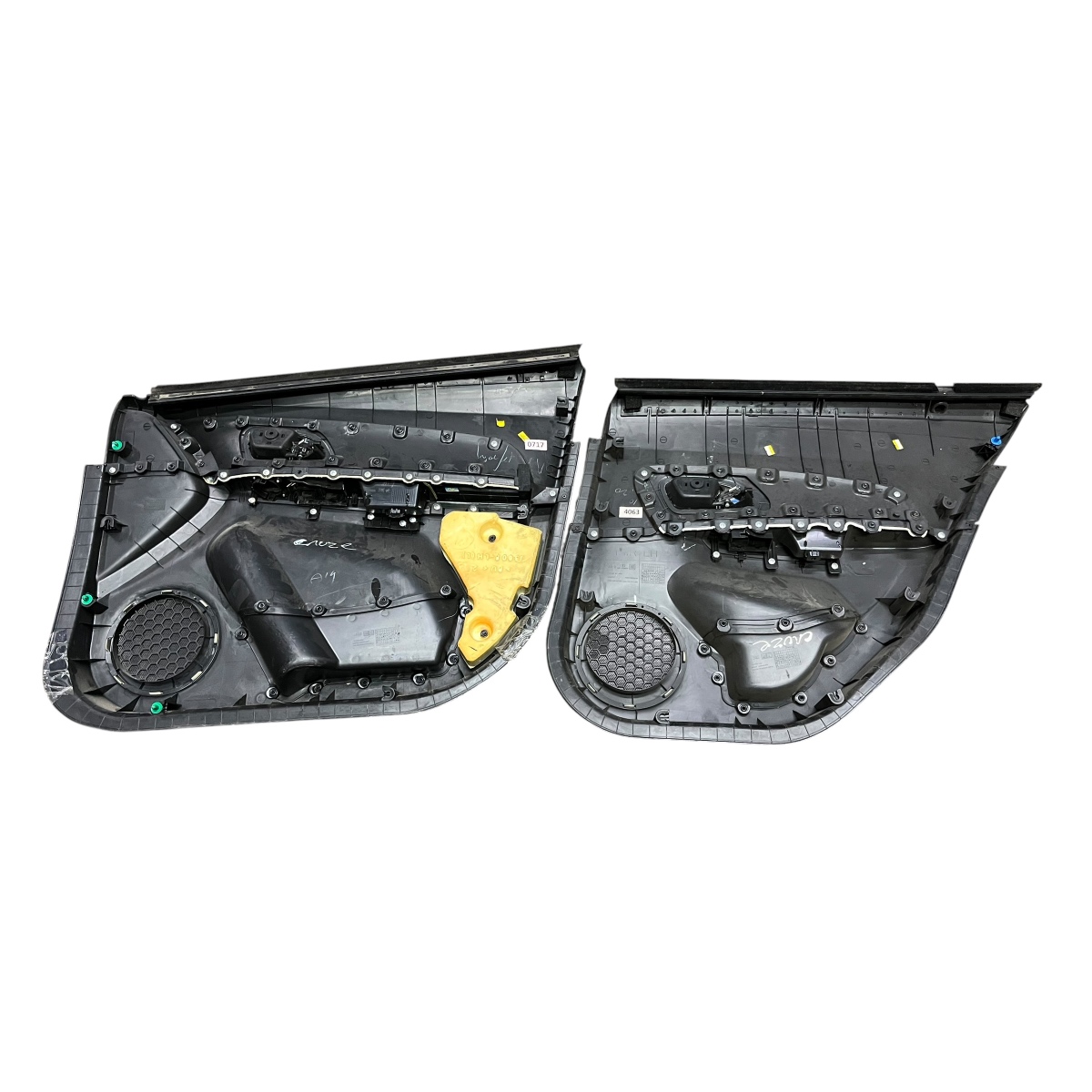 Par Forro Porta Esquerdo Gm Cruze 2012/2016 Preto em couro - Imagem 2