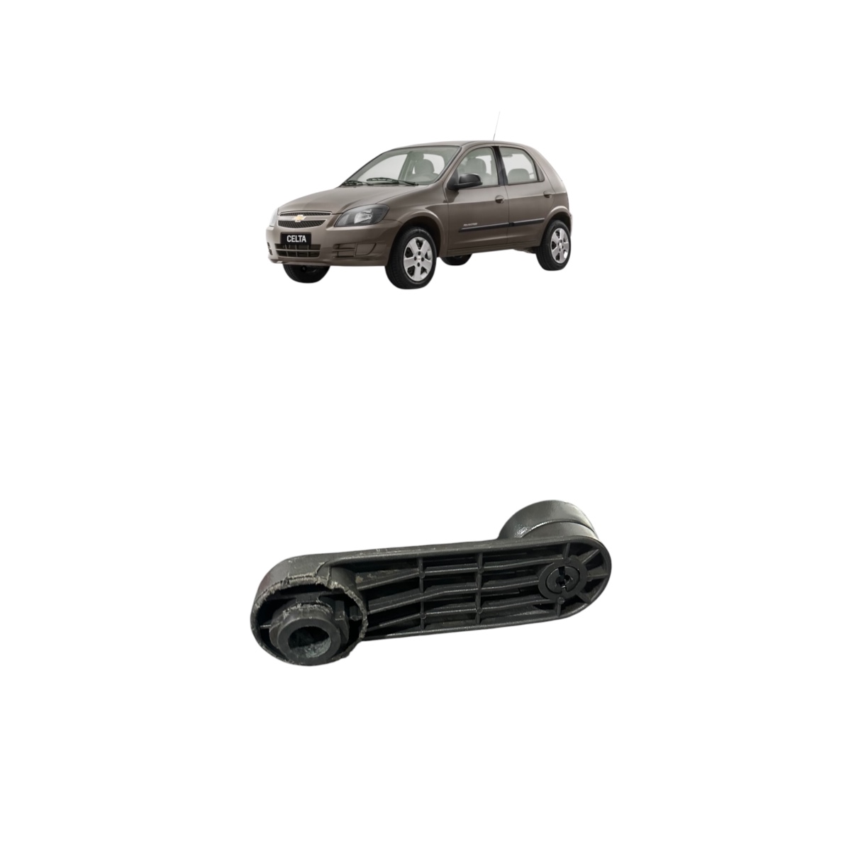 Manivela Vidro Gm Celta Corsa 2015 A 2015 Preto - Imagem 3