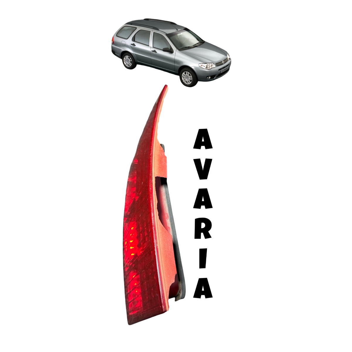 Lanterna Tampa Fiat Palio Weekend 2004/2006 C/AVARIA T/D - Imagem 3