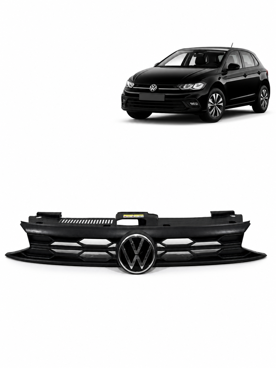 Grade Superior C/ Detalhe Vw Polo Track 2023/2025 2GX853653A - Imagem 1