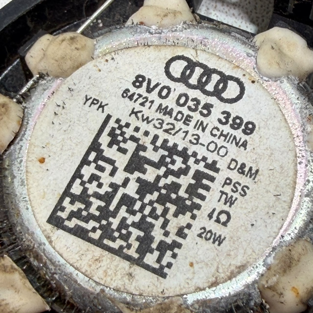 Alto Falante Tweeter Porta Traseira Audi A3 Sedan 13 a 2016 - Imagem 6