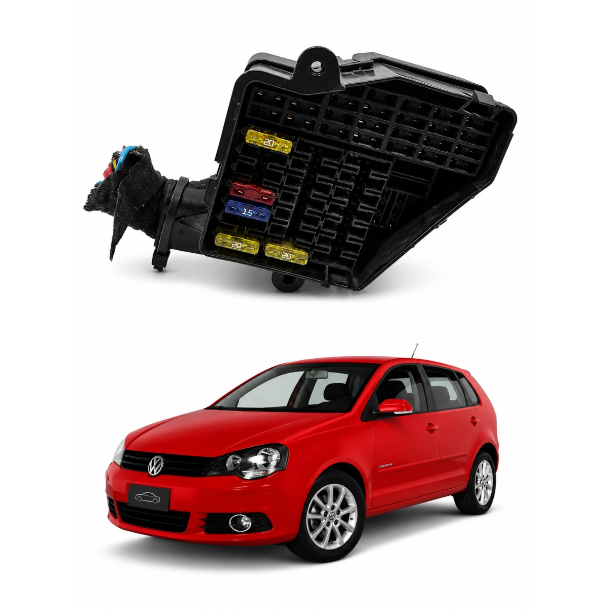 Caixa Fusível Vw Golf Sportline 1.6 8v C/abs 8D1941824 Orig - Imagem 1