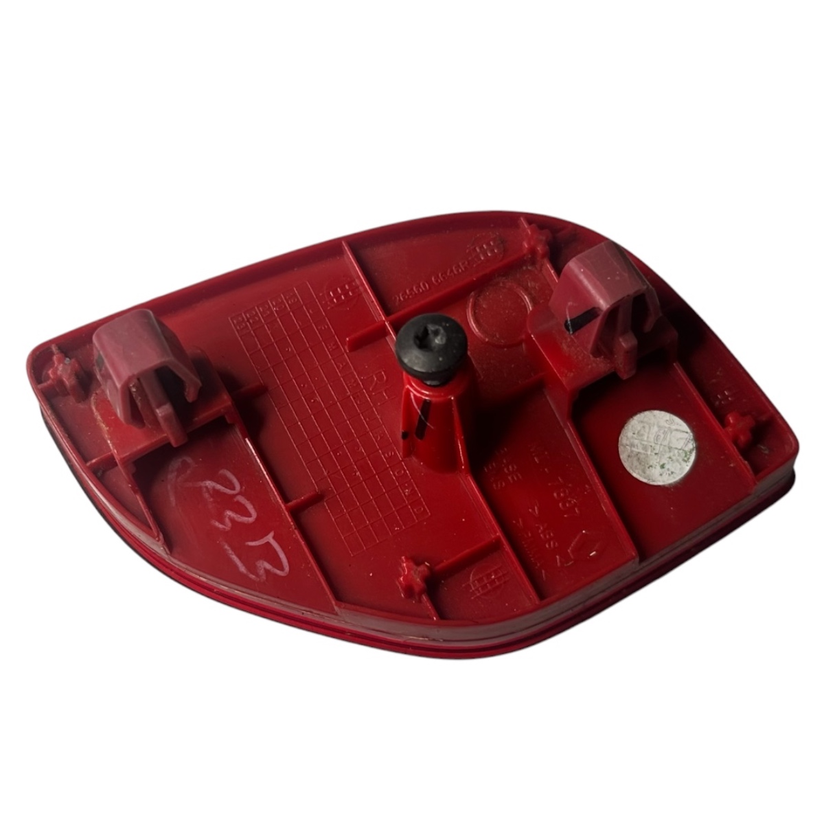 Refletor Olho De Gato Parachoque Traseiro Direito Kwid Vermelho - Imagem 2