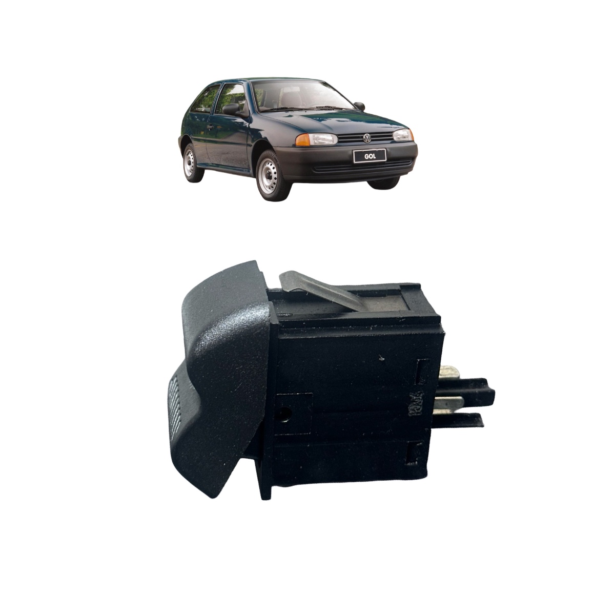 Botao Desembaçador Original Vw Gol Parati G3 2004 377959621c - Imagem 4