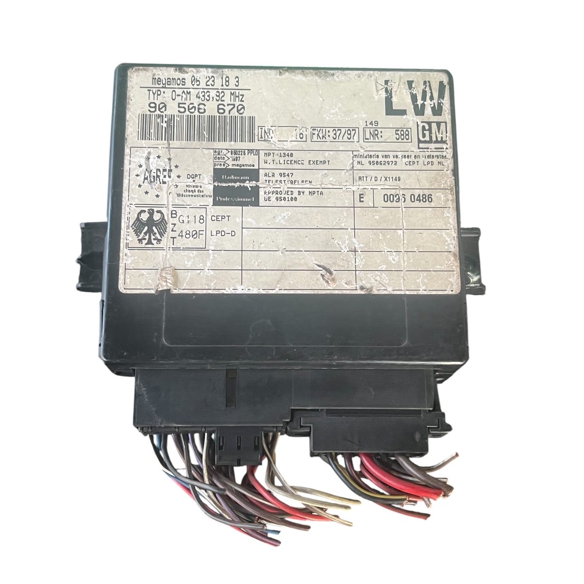 Central Alarme Vectra 97/02 90506670
